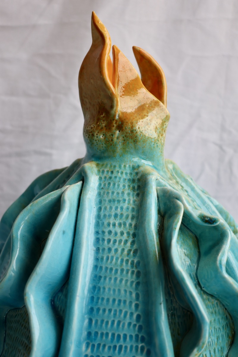 Ceramic sculpture from the Protoplasma series by Aurora Couret