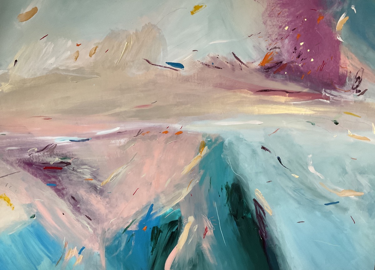 Geometry of the Soul, acrylic and oil on canvas by Cristina Mur
